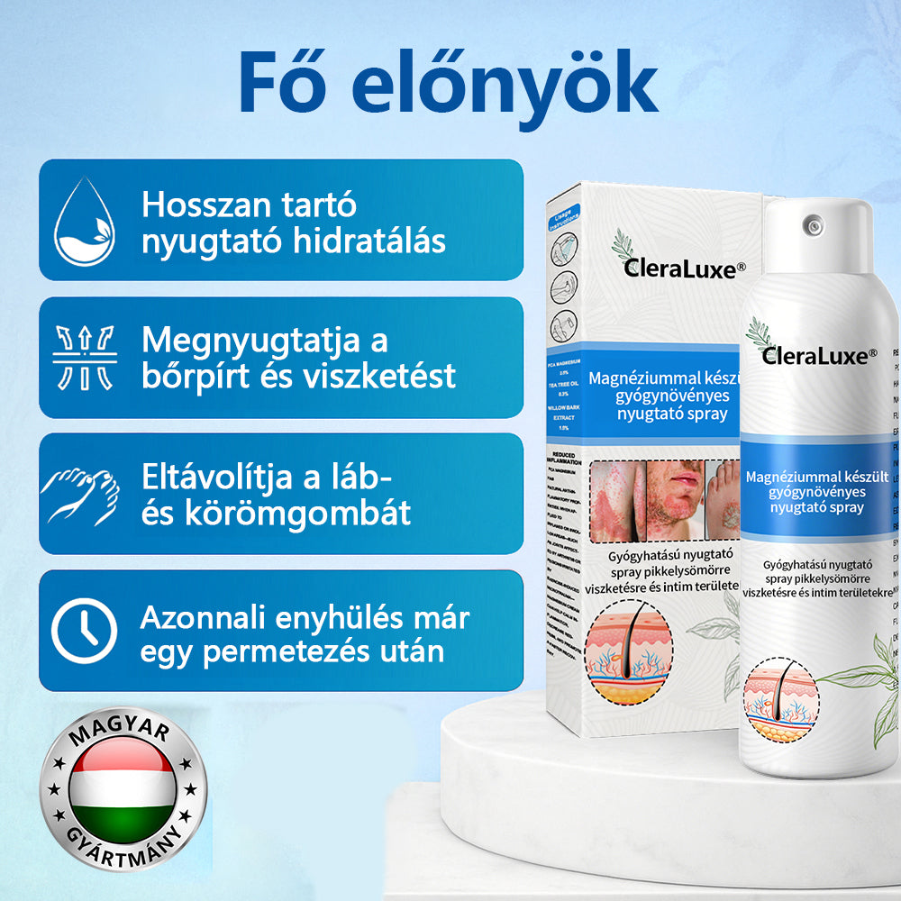 CleraLuxe®  Magnézium Gyógynövényes Pszoriázis Spray🌟🌟
