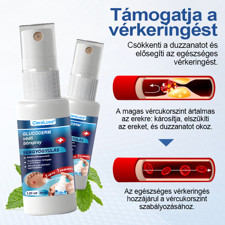 CleraLuxe® GlucoDerm lábvédő spray🔥
